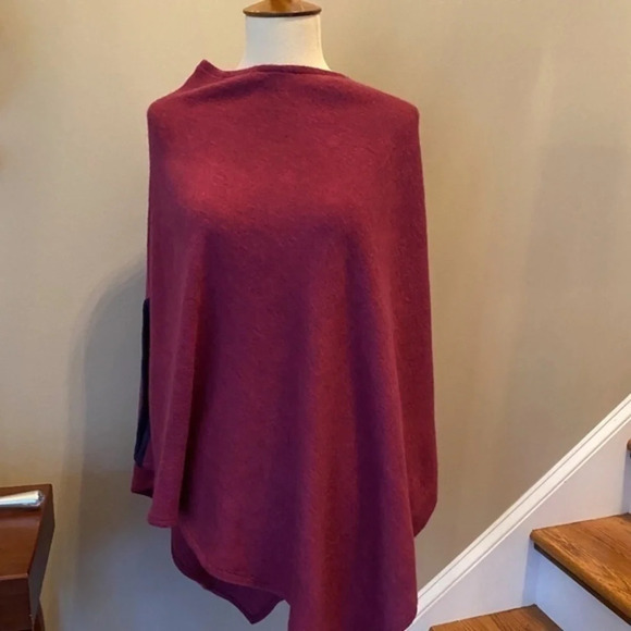 Anthropologie Mischa Purple Poncho OS - Picture 1 of 9